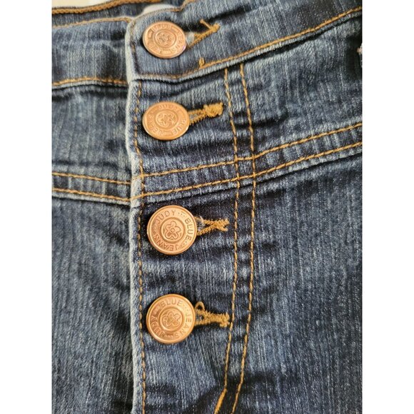 Judy Blue Los Angeles blue Skinny Jeans button fly size 13 31 stretchy - Picture 4 of 9